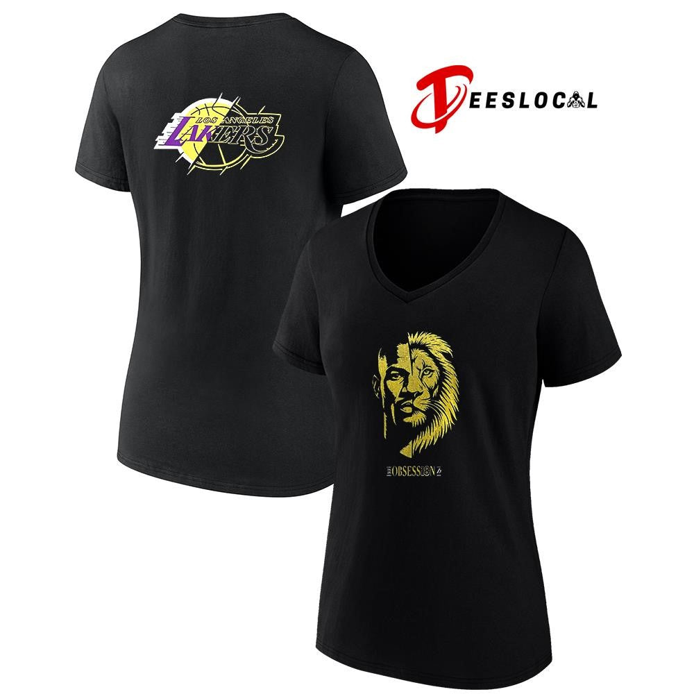 Los Angeles Lakers DeAndre Ayton Lion portrait graphic shirt