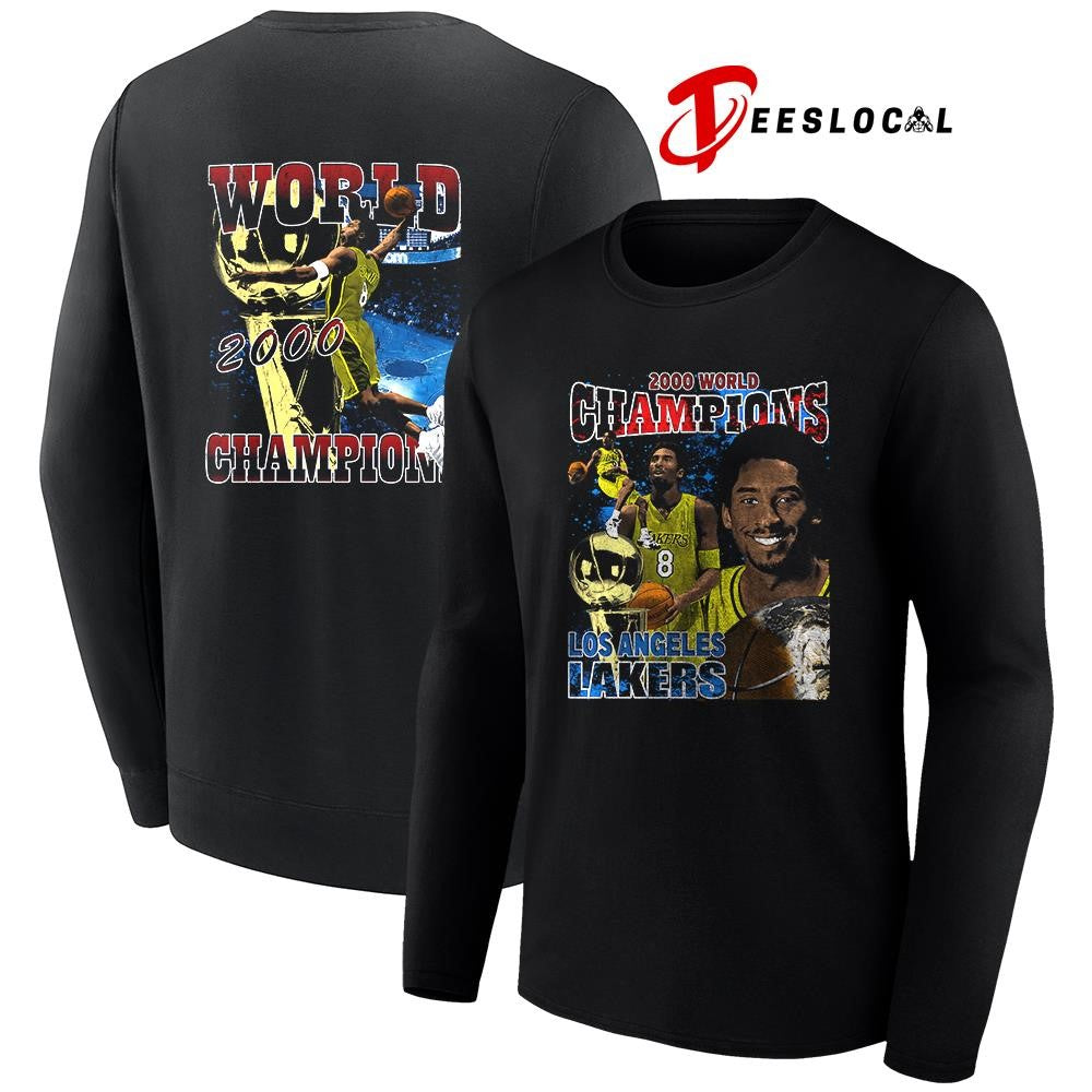 Los Angeles Lakers Kobe Bryant 2000 world champions vintage shirt