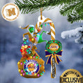 Los Angeles Lakers NBA Grinch Candy Cane Personalized Xmas Gifts Christmas Tree Decorations Ornament