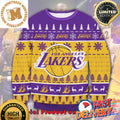 Los Angeles Lakers NBA Snowflakes Reindeer Ugly Christmas Sweater For Holiday 2023 Xmas Gifts
