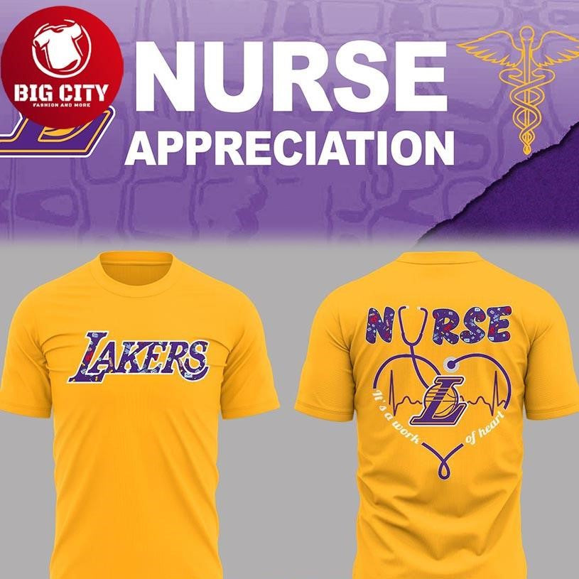 Los Angeles Lakers Nurse Night Of Appreciation 2025 Christmas Two Sided Shirt
