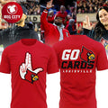Louisville Cardinals 2025 First Louisville Then Go Cards Two Sided Shirt