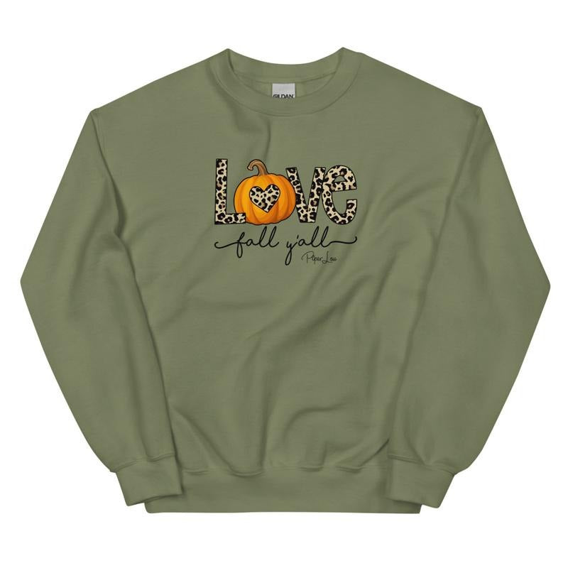 Love Fall Y'all Graphic Crewneck Sweatshirt T-Shirts, Hoodie | CiraTrend.com