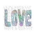 Love Faux Sequin DTF Transfer T-Shirts, Hoodie, Sweatshirt | CiraTrend.com