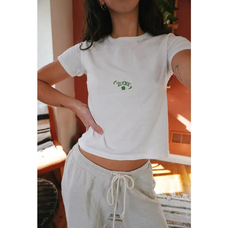 Lucky Baby Tee, Cute Shamrock Baby Tee, St Patrick's Day Baby Tee, Gift For St Patricksstyle{n002}2 Hoodie, Sweatshirt