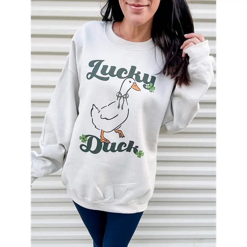 Lucky Duck Graphic Top T-Shirts, Hoodie, Sweatshirt | CiraTrend.com
