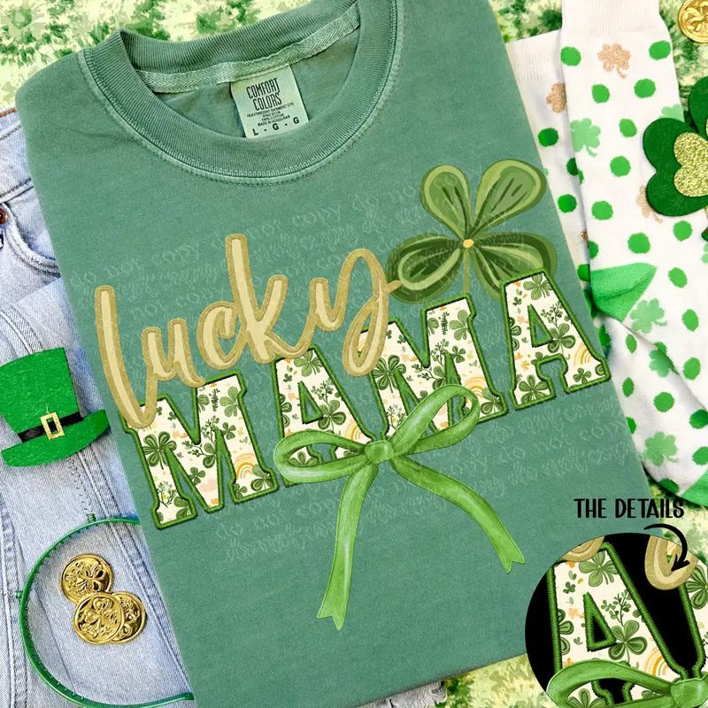 Lucky Mama  DTF Transfers - THIS IS NOT A SHIRT Hoodie, Sweatshirt | CiraTrend.com