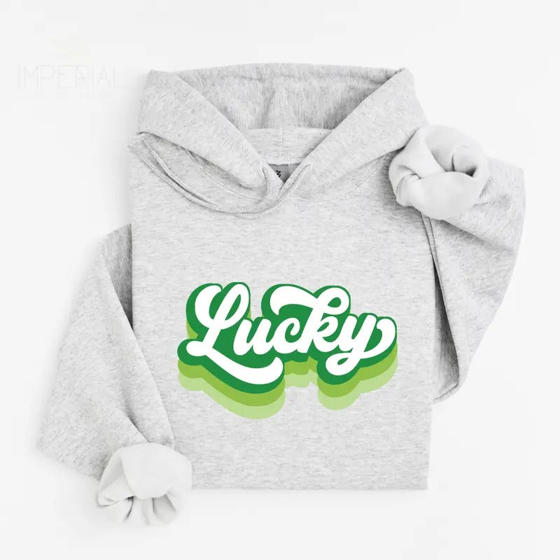 Lucky Retro Layers Printed Hoodie Unisex, Lucky Retro Hoodie, Quotes Sweater, Lucky Retro Layers T-Shirts, Sweatshirt