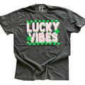 Lucky Vibes on COMFORT COLORS tee - St Patricks Day Tee Hoodie, Sweatshirt | CiraTrend.com