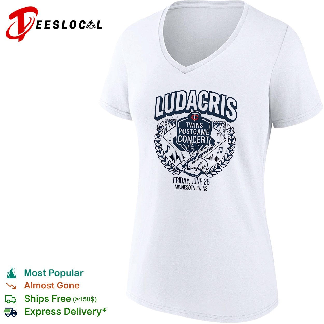 Ludacris Minnesota Twins postgame concert June 26 baseball shirt