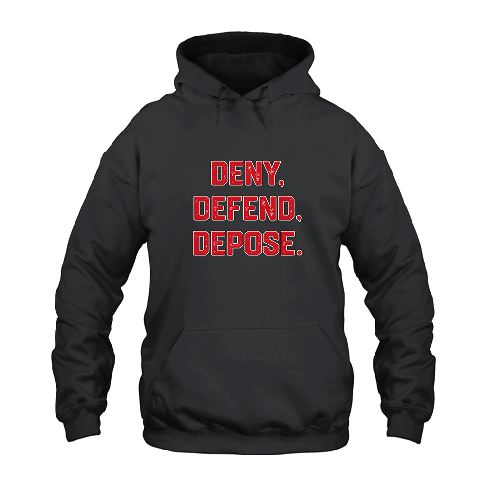 Luigi Mangione Deny Defend Depose Hoodie