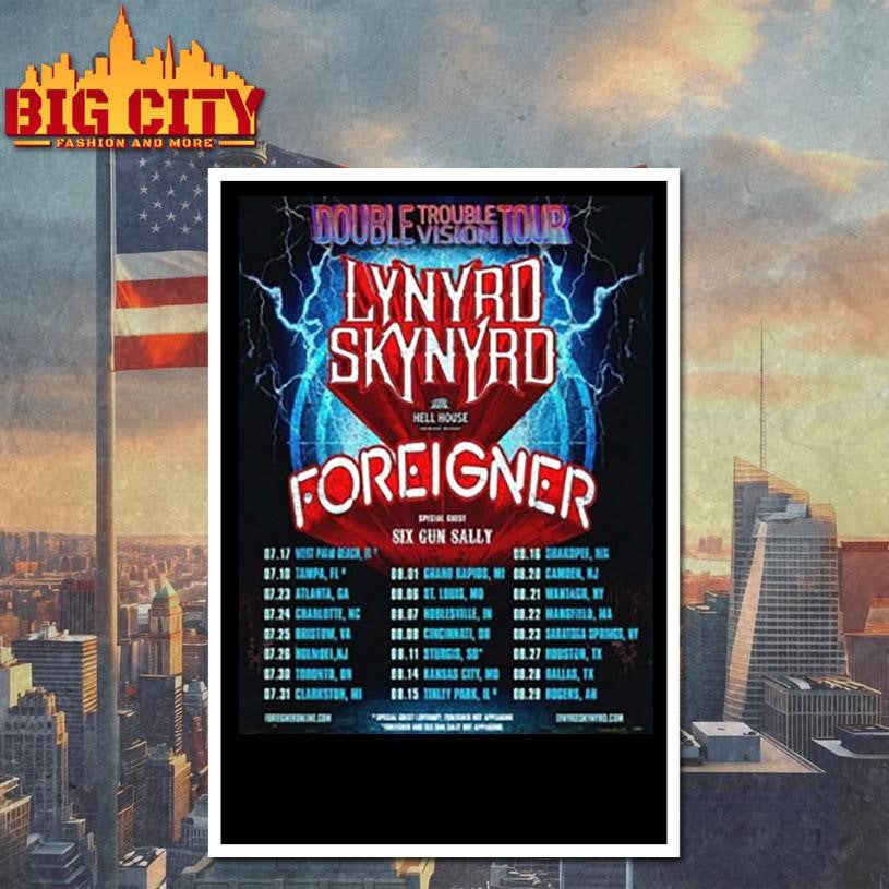 Lynyrd Skynyrd Double Trouble Vision Tour 2026 North America Shirt