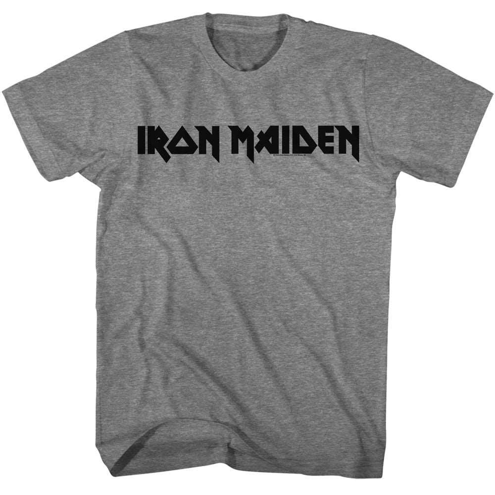 Iron Maiden Black Logo Official Heather T-Shirt Hoodie, Sweatshirt | CiraTrend.com