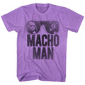 Macho Man Mens S/S T-Shirt - Ooold School - Heather Neon Purple Heather Hoodie, Sweatshirt | CiraTrend.com