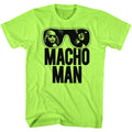 Macho Man Mens S/S T-Shirt - Ooold School - Heather Neon Green Heather Hoodie, Sweatshirt | CiraTrend.com