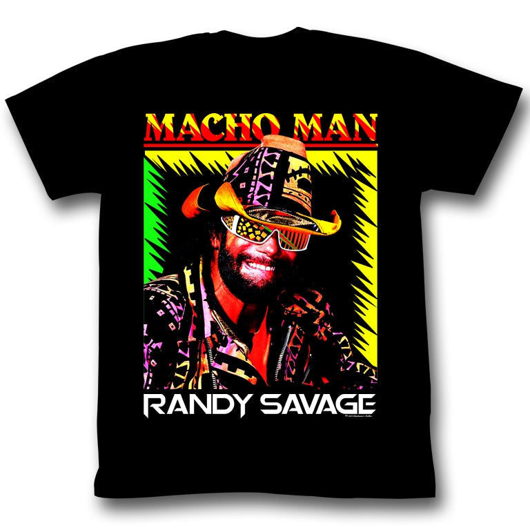 Macho Man Mens S/S T-Shirt - Time Of My Life - Solid Black Hoodie, Sweatshirt | CiraTrend.com