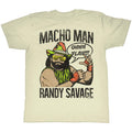 Macho Man Mens S/S T-Shirt - Oh Yeah! - Solid Natural Hoodie, Sweatshirt | CiraTrend.com