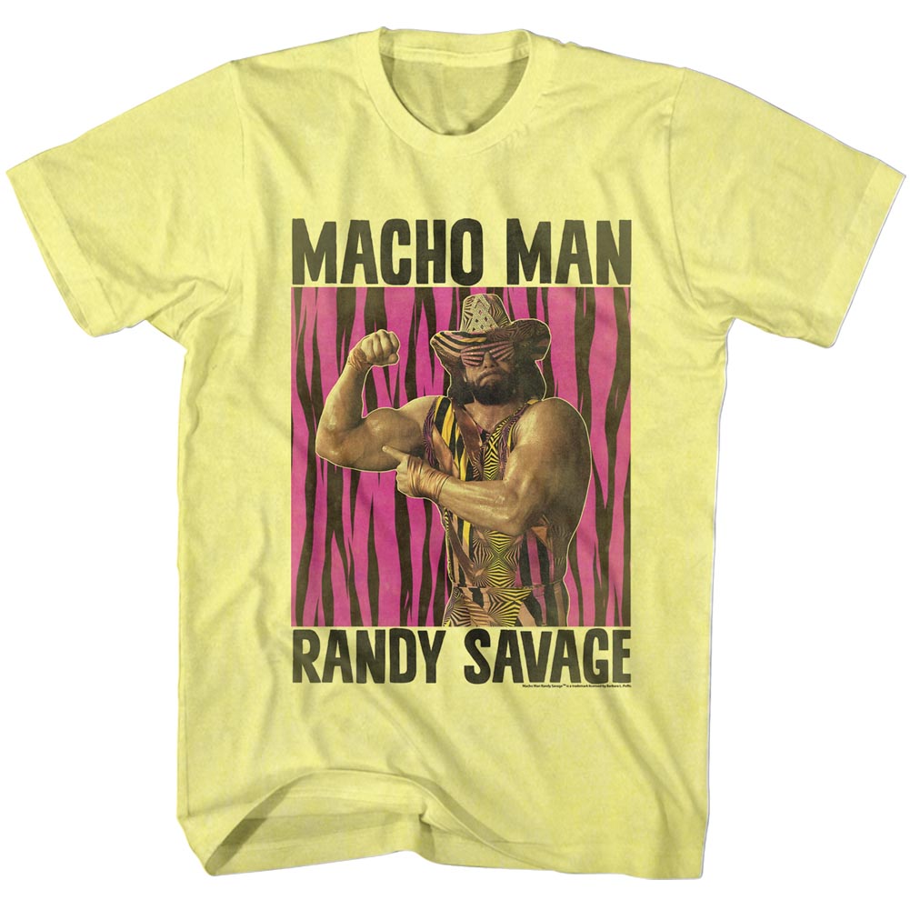 Macho Man Mens S/S T-Shirt - Randy Savage - Heather Yellow Heather Hoodie, Sweatshirt | CiraTrend.com