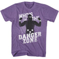 Macho Man Mens S/S T-Shirt - Danger Zone - Heather Retro Purple Heather Hoodie, Sweatshirt | CiraTrend.com