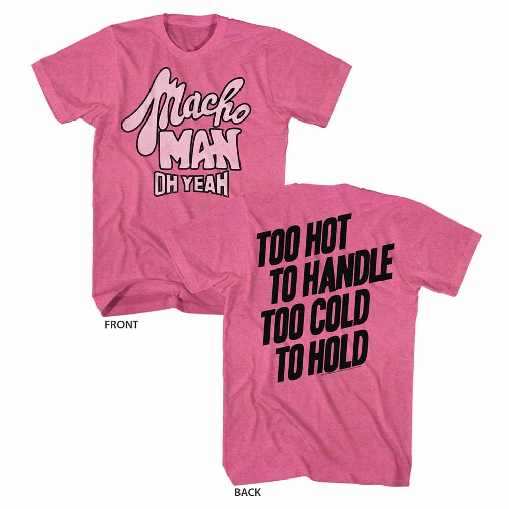 Macho Man Mens S/S T-Shirt - Toohot - Heather Retro Pink Heather Hoodie, Sweatshirt | CiraTrend.com