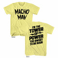 Macho Man Mens S/S T-Shirt - Tower - Heather Yellow Heather Hoodie, Sweatshirt | CiraTrend.com