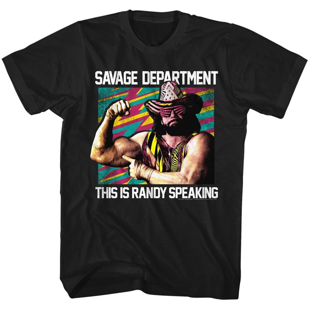 Macho Man Mens S/S T-Shirt - Savage Dept - Solid Black Hoodie, Sweatshirt | CiraTrend.com (Image 2)