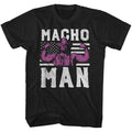 Macho Man Mens S/S T-Shirt - American Hero - Solid Black Hoodie, Sweatshirt | CiraTrend.com
