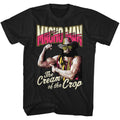 Macho Man Mens S/S T-Shirt - Cream Of The Crop - Solid Black Hoodie, Sweatshirt | CiraTrend.com