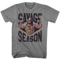 Macho Man Mens S/S T-Shirt - Savage Season - Heather Graphite Heather Hoodie, Sweatshirt | CiraTrend.com