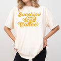 MAPTEES Sunshine And Iced Coffee Comfort Colors Shirt, Summer Time T-shirt, Iced Coffee Lover Graphic Tee, Summer Vibes...