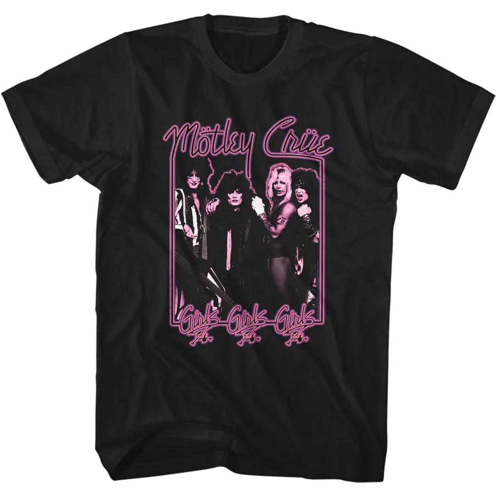 Motley Crue Girl Girls Girls Neon Official T-Shirt Hoodie, Sweatshirt | CiraTrend.com