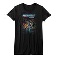 Mega Man Girls Juniors S/S T-Shirt - Legacy Collection - Solid Black Hoodie, Sweatshirt | CiraTrend.com