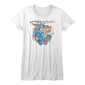 Mega Man Girls Juniors S/S T-Shirt - Megafriends - Solid White Hoodie, Sweatshirt | CiraTrend.com