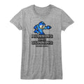 Mega Man Girls Juniors S/S T-Shirt - Running And Gunning - Heather Gray Heather Hoodie, Sweatshirt | CiraTrend.com