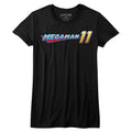 Mega Man Girls Juniors S/S T-Shirt - Mega Logo - Solid Black Hoodie, Sweatshirt | CiraTrend.com
