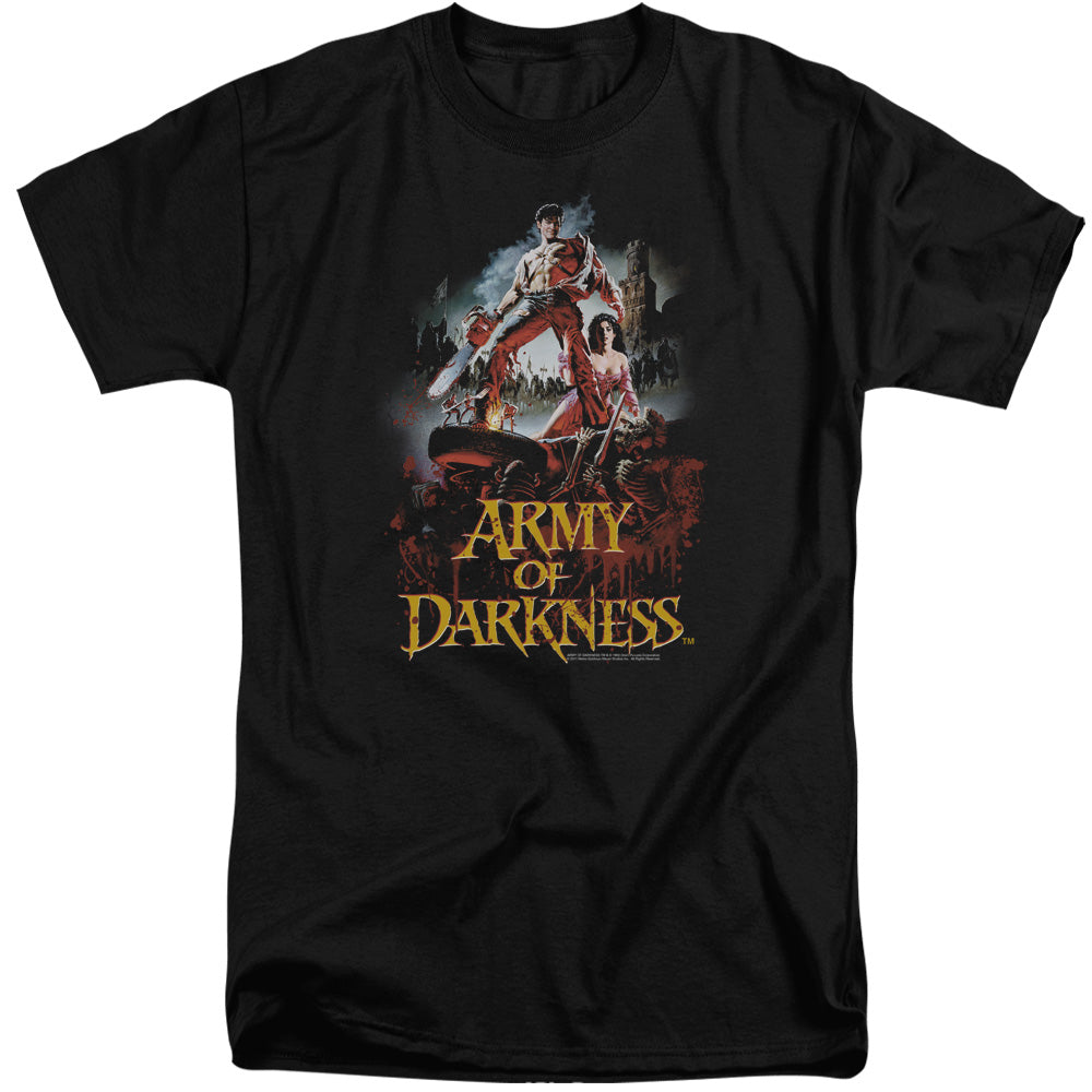 Army Of Darkness Bloody Poster Mens Tall T Shirt Black Hoodie, Sweatshirt | CiraTrend.com (Image 1)