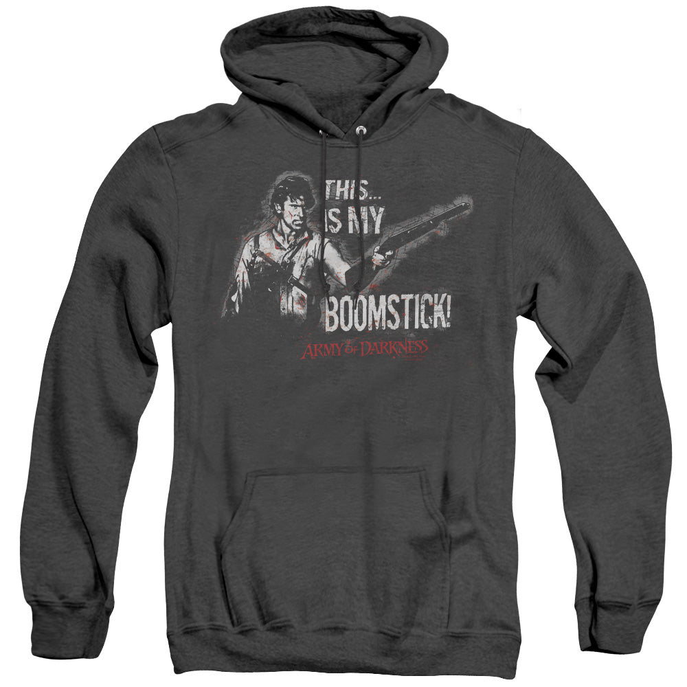 Army Of Darkness Boomstick Mens Heather Hoodie Black T-Shirts, Sweatshirt | CiraTrend.com (Image 2)