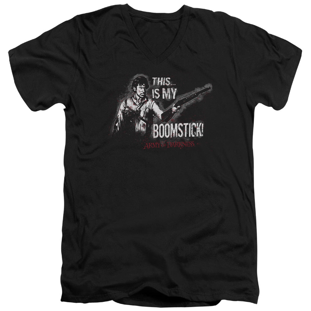 Army Of Darkness Boomstick Mens Slim Fit V-Neck T Shirt Black Hoodie, Sweatshirt | CiraTrend.com
