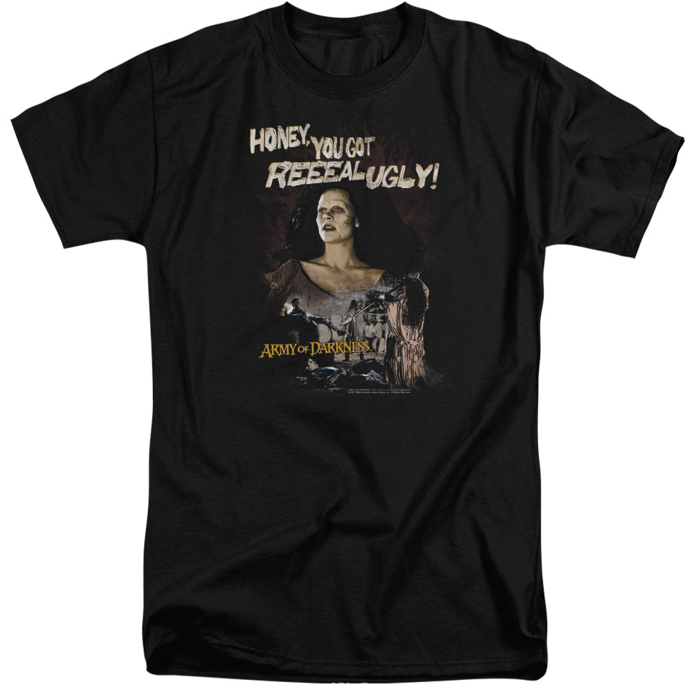 Army Of Darkness Reeeal Ugly! Mens Tall T Shirt Black Hoodie, Sweatshirt | CiraTrend.com (Image 1)