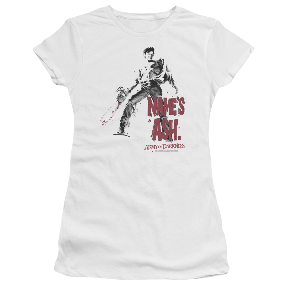 Army Of Darkness Names Ash - Juniors T-Shirt Hoodie, Sweatshirt | CiraTrend.com