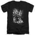 Army Of Darkness Guy With The Gun Mens Slim Fit V-Neck T Shirt Black Hoodie, Sweatshirt | CiraTrend.com