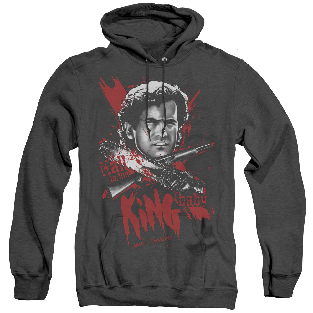 Army Of Darkness Hail To The King Mens Heather Hoodie Black T-Shirts, Sweatshirt | CiraTrend.com (Image 2)