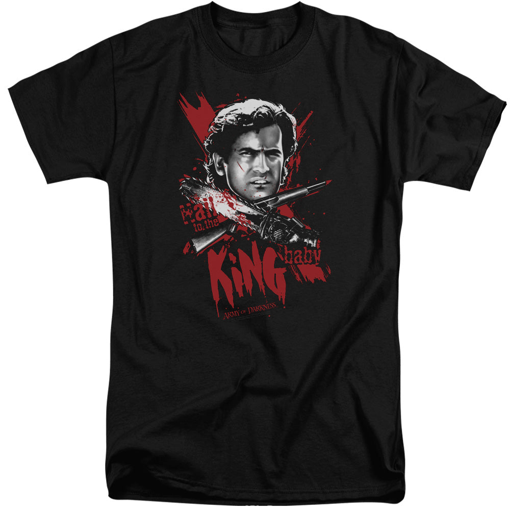 Army Of Darkness Hail To The King Mens Tall T Shirt Black Hoodie, Sweatshirt | CiraTrend.com (Image 1)