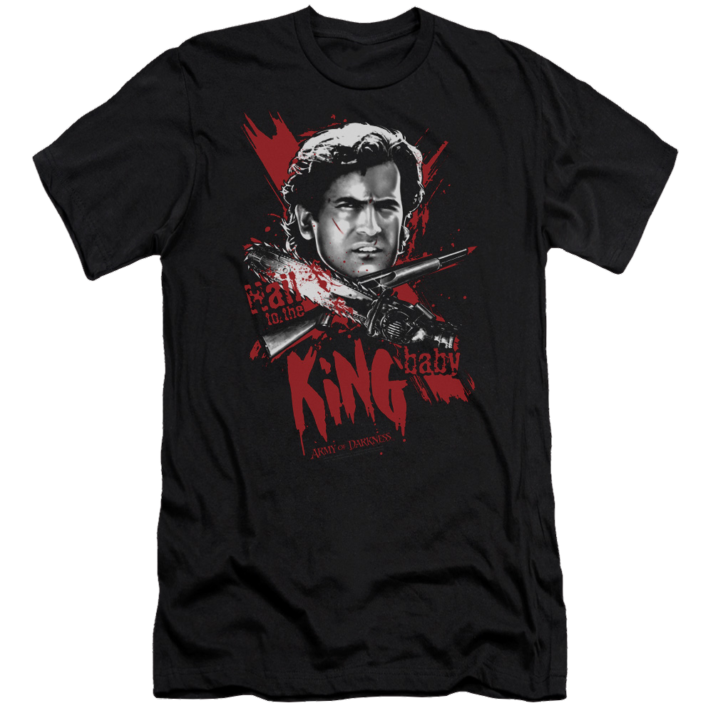 Army Of Darkness Hail To The King - Men's Premium Slim Fit T-Shirt Hoodie, Sweatshirt | CiraTrend.com