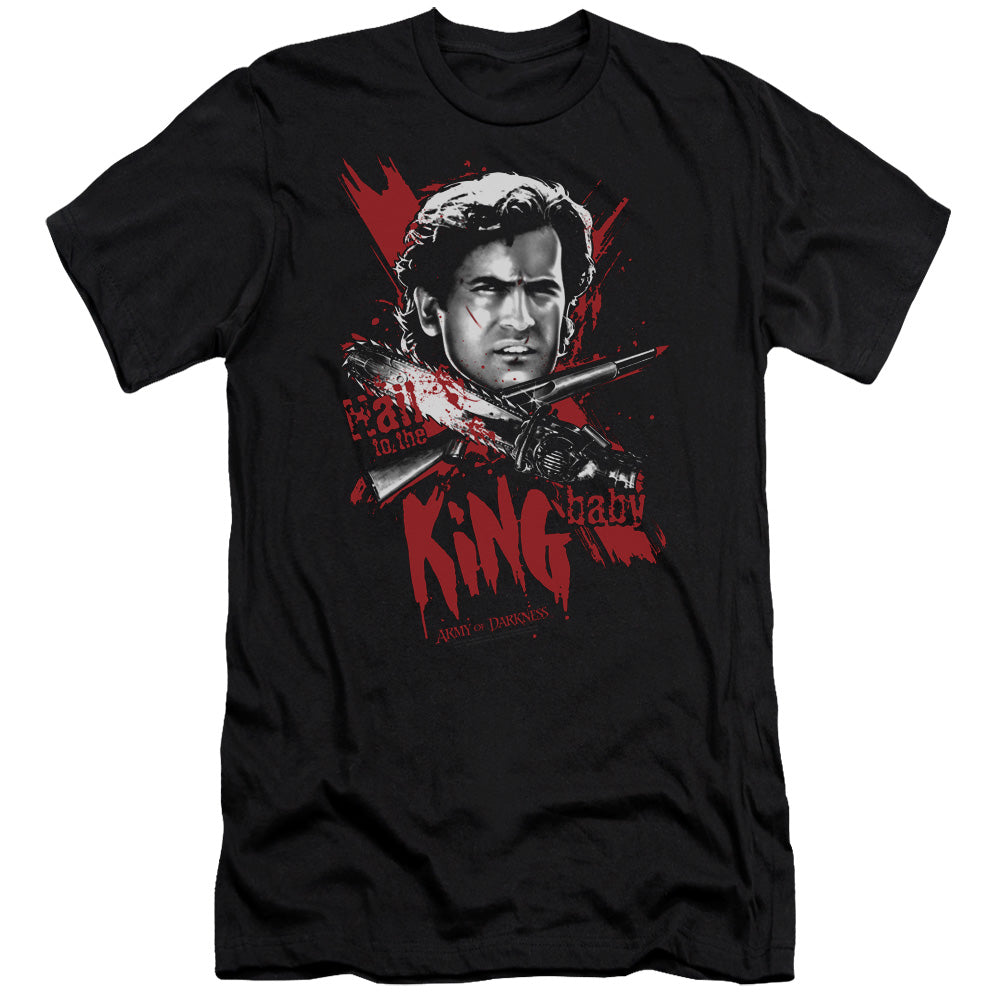 Army Darkness Hail King Bella Canvas Slim Fit Black T-Shirts, Hoodie, Sweatshirt