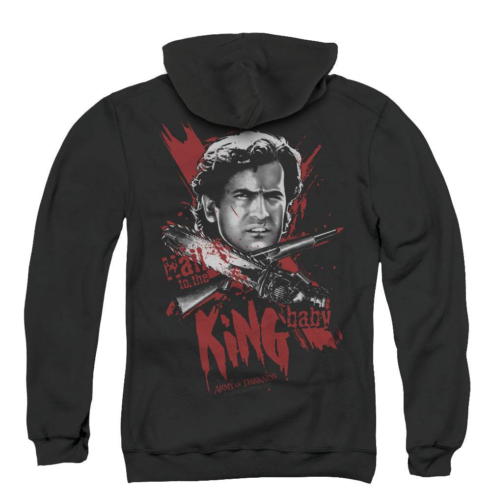 Army Of Darkness Hail To The King Back Print Zipper Mens Hoodie Black T-Shirts, Sweatshirt | CiraTrend.com (Image 3)
