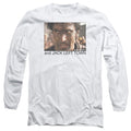 Army Of Darkness Jack Left Town Mens Long Sleeve Shirt White Hoodie, Sweatshirt | CiraTrend.com (Image 1)