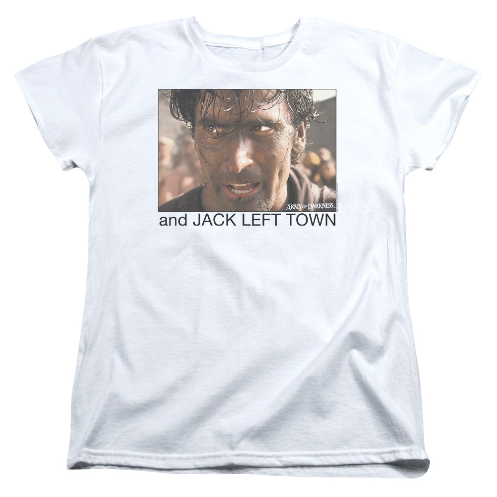 Army Darkness Jack Left Town White T-Shirts, Hoodie, Sweatshirt