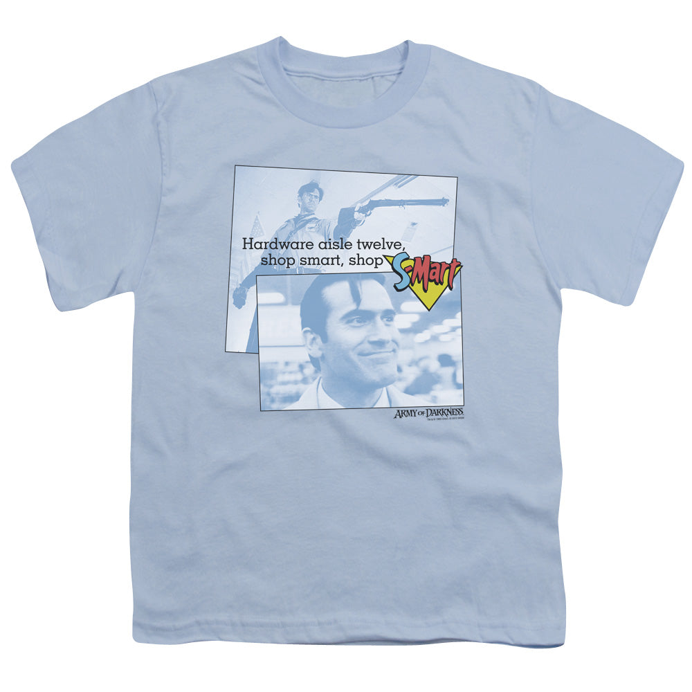 Army Of Darkness Shop S Mart Kids Youth T Shirt Light Blue Hoodie, Sweatshirt | CiraTrend.com