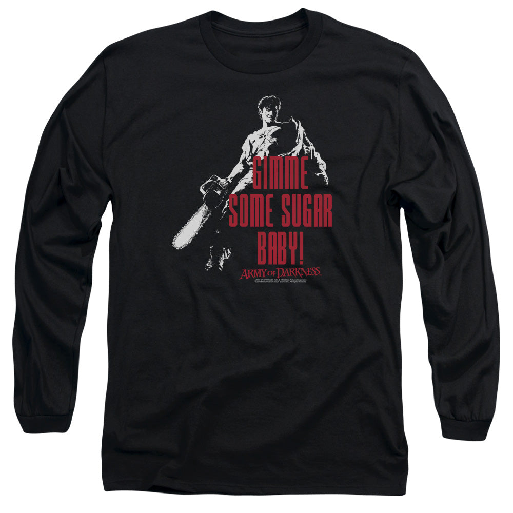 Army Of Darkness Sugar Mens Long Sleeve Shirt Black Hoodie, Sweatshirt | CiraTrend.com (Image 1)